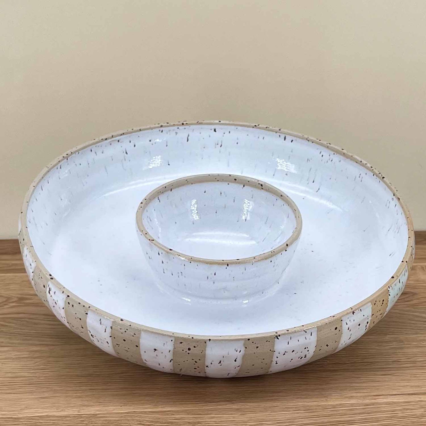 Keramik Chip and Dip Bowl