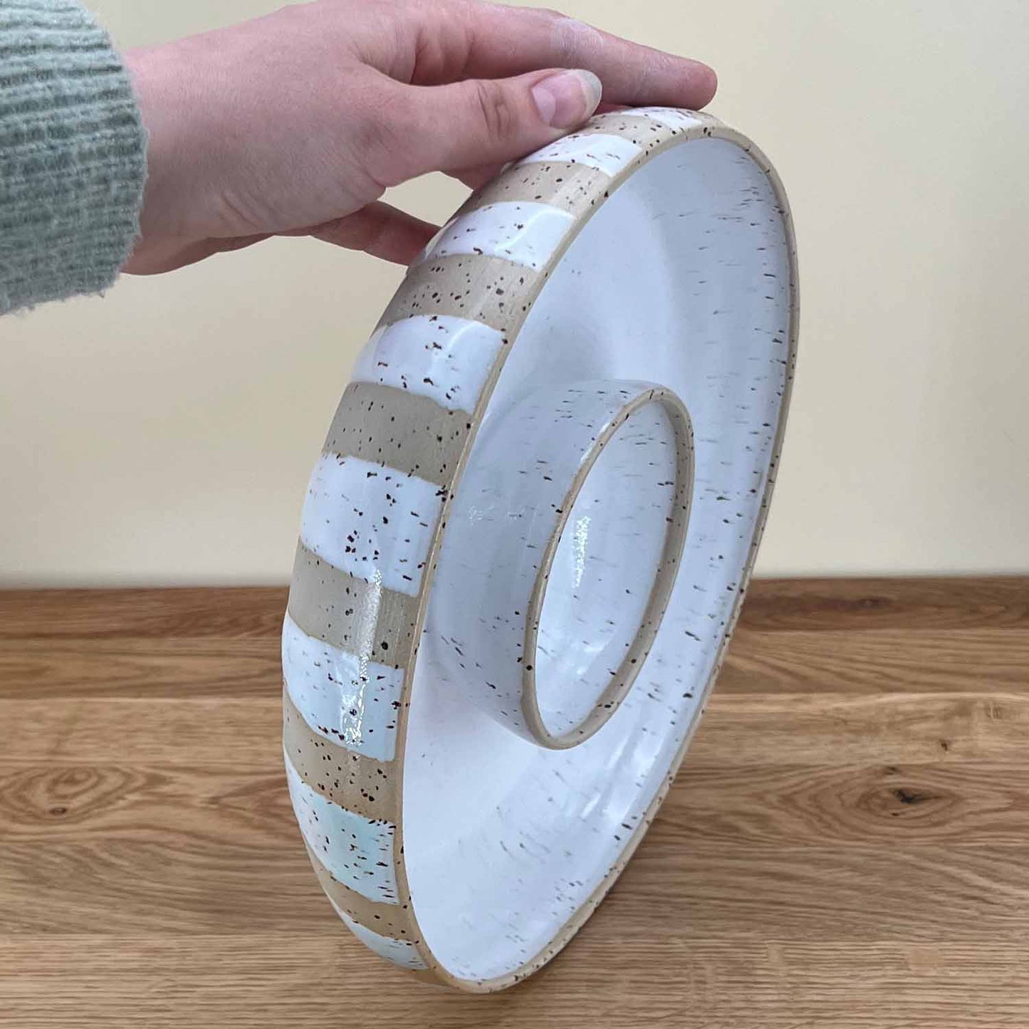 Keramik Chip and Dip Bowl