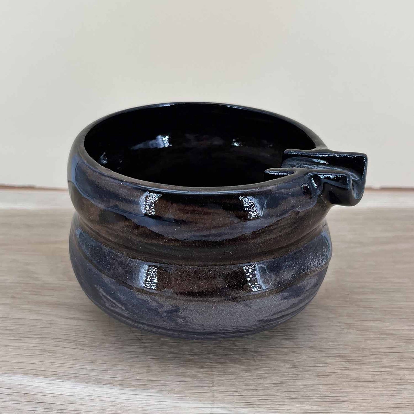 Black Marble - Keramik Aschenbecher Handgemacht